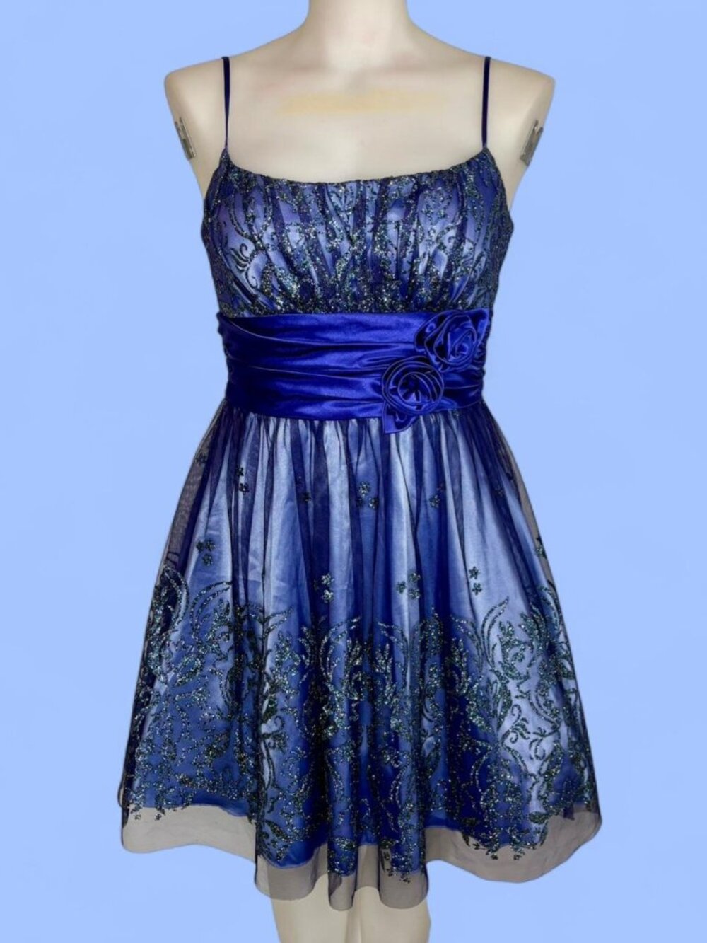 Windsor blue purple fairy formal mini party dress, perfect for special occasions